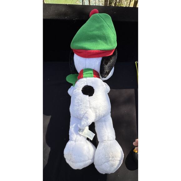 24” PEANUTS Brrr Snoopy Gemmy Plush Christmas Holiday Greeter Rare - Picture 4 of 11